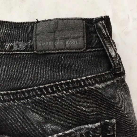American Eagle Distressed Hi-Rise Girlfriend Jeans 4 Short - Picture 13 of 16